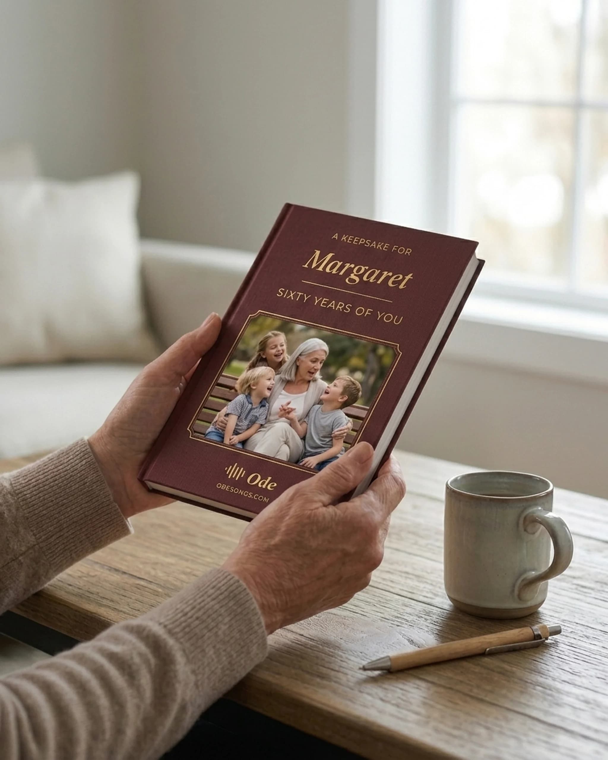 Hardcover Keepsake Book with printed lyrics and photos